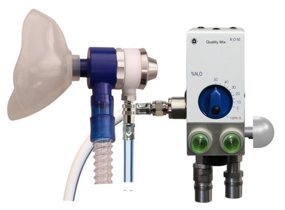 Alternative view of Dehas Quality Mix, 0-50% N2O mit Mobile Cart
